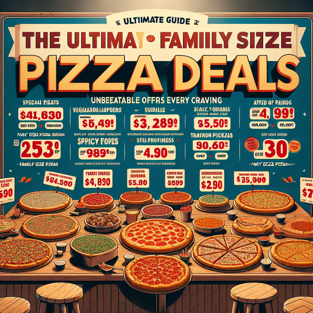 The Ultimate Guide to Family Size Pizza Deals Menu: Unbeatable Offers for Every Craving